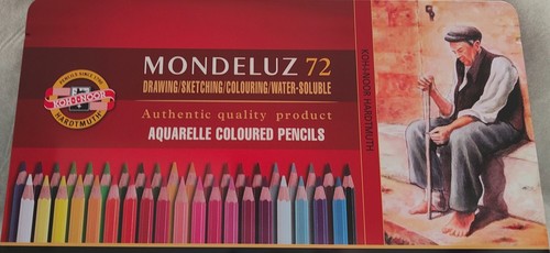 NEW TIN Koh-I-Noor : Mondeluz Set of 72 Aquarell Watercolour Coloured Pencils - Picture 3 of 3