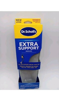 NEW Dr. Scholl's Women's Extra Support Orthotics Size 6-11 (One Pair)   221