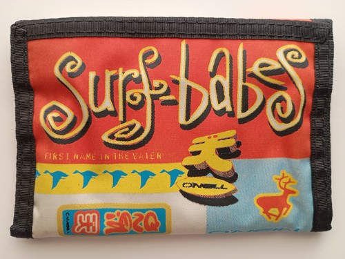 O`NEILL VINTAGE SURF BABES POCKET WALLET TRIFOLD 1996 - Imagen 2 de 16