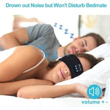 Wireless Bluetooth Sleeping Headphones Headband Thin Elastic Comfortable Music