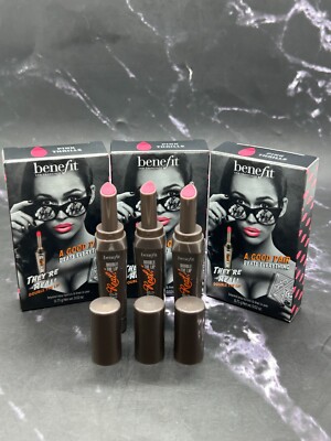 Set Of 3 Benefit They're Real Double The Lip Lipstick - Pink Thrills - 0.02 oz