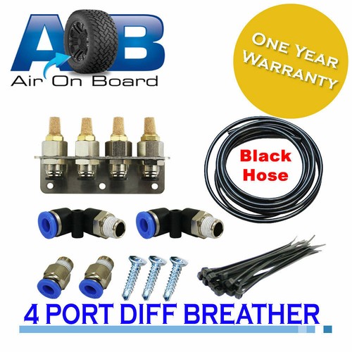 DIFF BREATHER KIT 4 PORT DB101 for NISSAN NAVARA D22 D40 NP300 Single