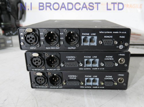 3x telos units with 2x intercom to telephone interface sold as shown, - Picture 5 of 7