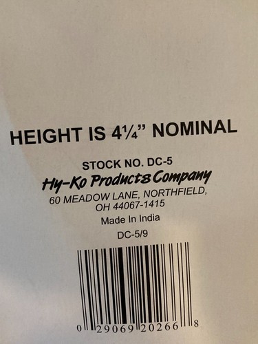 NIP, Hy-Ko, Black Hammered, Die-Cast Aluminum Numbers, Various - Picture 38 of 54