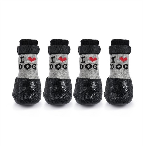 4PCS Dog Shoes Paw Protector Boots Socks Anti-Slip For Small Puppy Waterproof - Picture 9 of 12