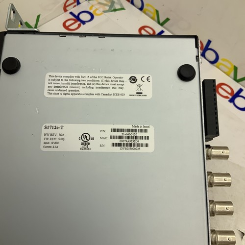 Verint Nextiva S1712E 12-Port CCTV Networked IP Video Server Encoder S1712e-T ๐ - Picture 4 of 12