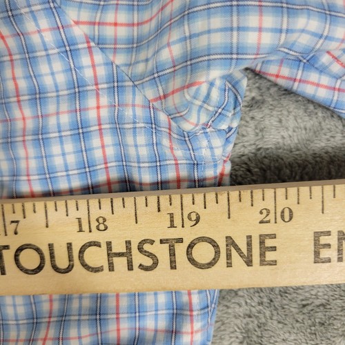 Vineyard Vines Slim Fit Tucker Shirt Mens S Plaid Cotton Long Sleeve Blue Pink - Picture 6 of 7
