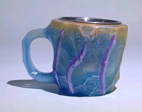 Mineral Crystal Coffee Cup Translucent With Stainless Insert Really Cool  Cup. - Picture 10 of 10