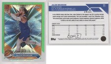 2023-24 Topps Chrome Green Topps Refractor Jalen Brunson #11