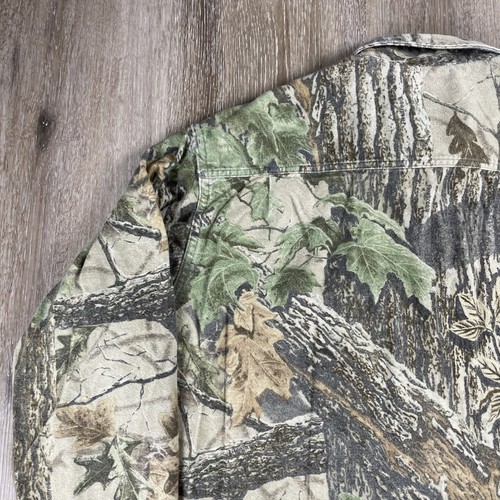 VTG RATTLERS BRAND Flannel Shirt Men's Large Realtree Camo Hunting USA Made - Picture 14 of 17