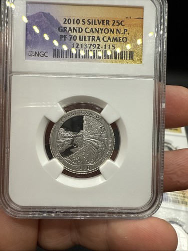COMPLETE 2010 Silver ATB Nat Park Proof Quarter Set 25c NGC PF70 | FLAWLESS PR70 - Picture 6 of 13