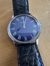 Blancpain Villeret Herren Armbanduhr 33,5mm Handaufzug Stahl Lederarmband