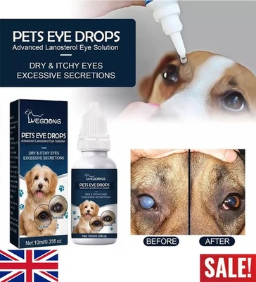 AS SHOW Pet Eye Drops Cataract Drops For Pet Eye Lubricant Drop Lanosterol Solution 10ml