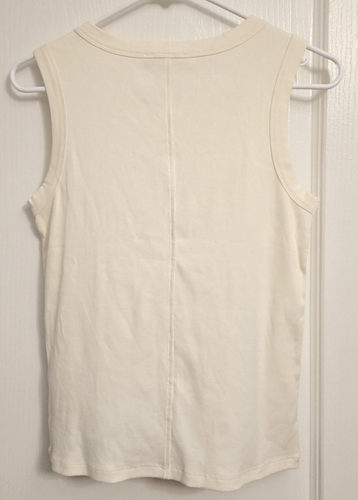 MADEWELL (Re)generative Cotton Ribbed High V-Neck Tank Size Large NWT - Picture 7 of 8