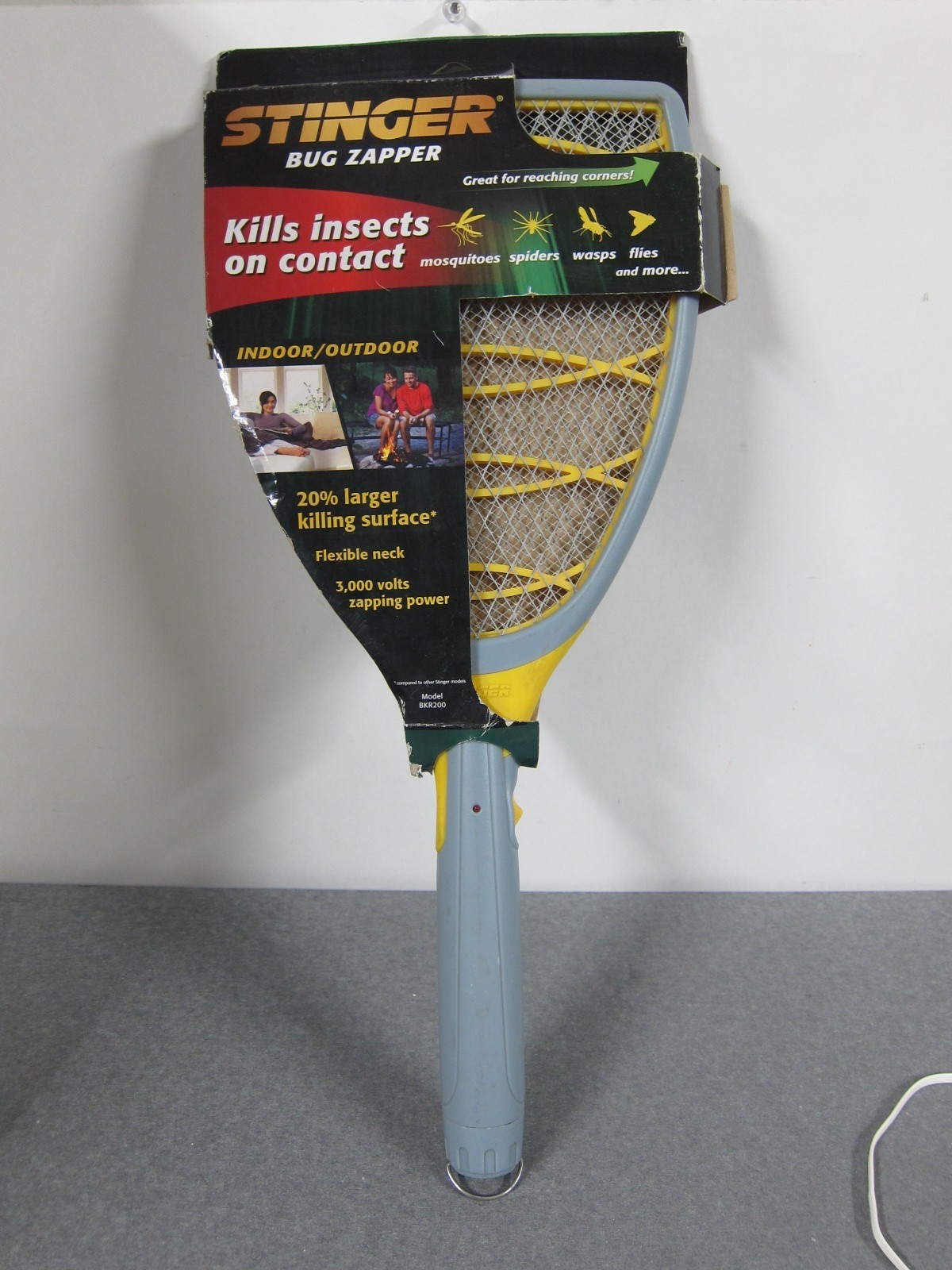 Stinger BKR200 Portable Bug Zapper Racket with LED Indicator