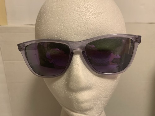 Oakley Clear Violet Frames/Green Mirrored Lens Sunglasses JAPAN FOR FRAMES ONLY - Picture 2 of 12