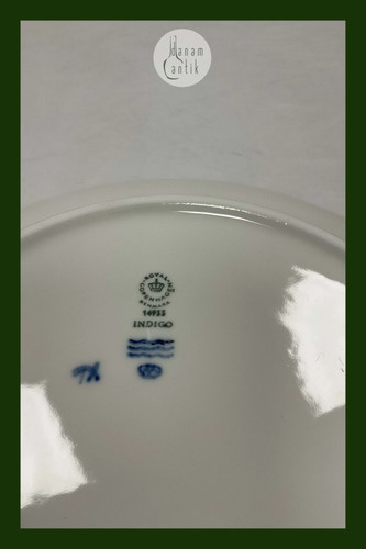 Royal Copenhagen Indigo buffet Plate No 14933 - Picture 5 of 6