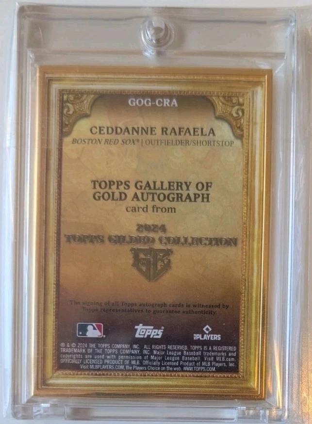 CEDDANNE RAFAELA - 2024 Topps Chrome Gilded, Gallery of Gold, Ruby Red #/5 (RC) - Image 4 of 4