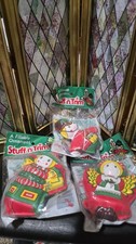 VTG Stuff N Trim Fillable Christmas Ornaments Made In USA Hard Plastic Lot Of 3