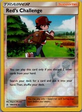 Red's Challenge Reverse Holo Holo Rare SM - Unbroken Bonds 184/214 NM