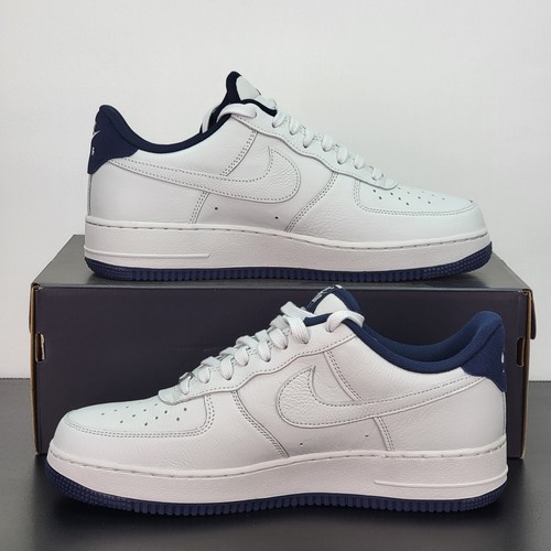 Nike Air Force 1 07' LV8 Para hombres Talla 9.5 Zapatos Blanco Azul Tenis Atléticos - Imagen 3 de 8