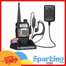 Dual Band UV-5R TP5 Radio, 8W Power - 40 Channels & 10 Mile Communication Range