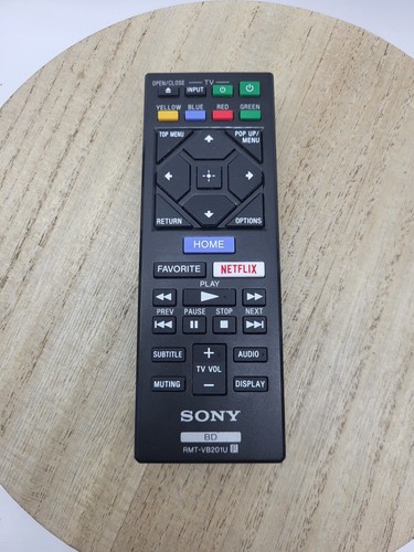 Genuine Sony RMT-VB201U Bluray Remote Control for BDP-S3700 BDP-BX370 BDP-S1700 - Picture 1 of 2
