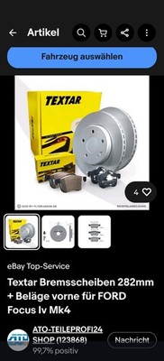 Textar Pro Plus Bremsen Set Neu