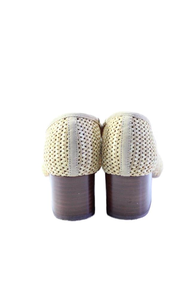 Vince Camuto Mujer Sin Cordones Punta Medio Bloque Tacones Beige Talla 8.5 Foto 3 de 4