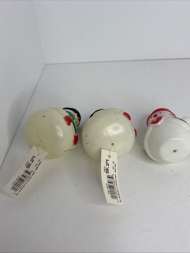 Vintage Blow Mold Plastic Santa Claus Snowmen Angel Christmas Mini Light Cover - Picture 10 of 12