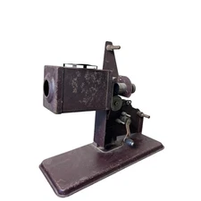 Vintage Metal Filmstrip Lantern Movie Projector Viewer Crank Handle Gears 40s