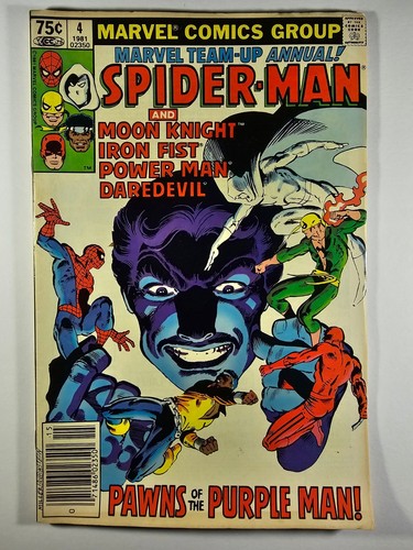Marvel Team-Up Annual #4 Marvel Comics 1981 Spider-Man Moon Knight Daredevil VG