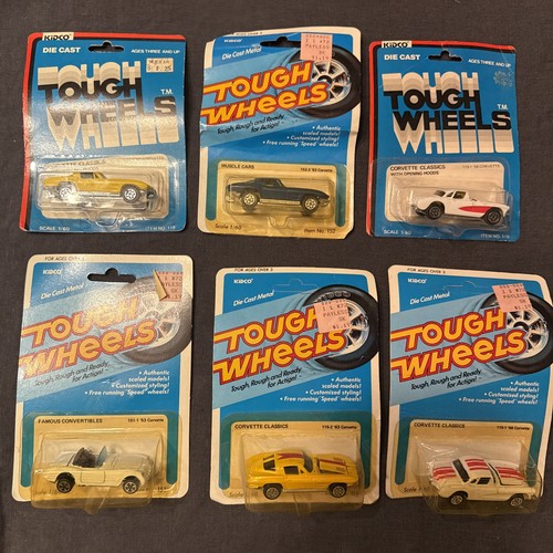 6 Oldtimer 1979 1980 Kidco Tough Wheels Autos 1965 Corvette, 1963 1953 Neu - Bild 1 von 11