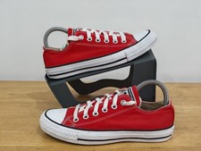 Converse All Star Low Trainers Red Size UK 5 EU 37.5 Chuck Taylor Classic 