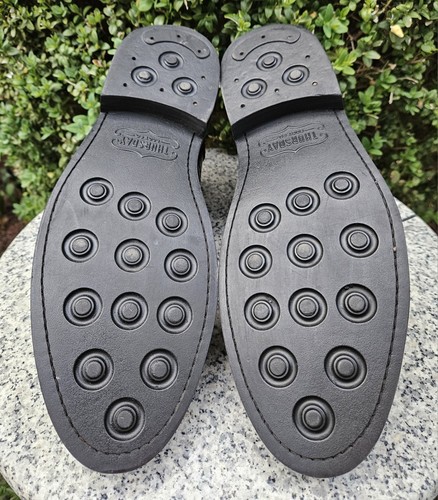 Thursday Black Leather Wide Hand-Made Dress Shoes Size :11W - Picture 11 of 15