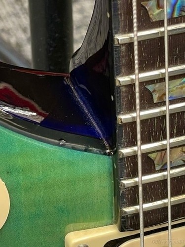 Epiphone GW Sale!! Limited Edition Tak Matsumoto DC Standard Plus Top -Aqua Blue - Picture 5 of 11