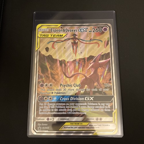 Espeon & Deoxys GX - SM240 - Jumbo Promo Ultra Rare Pokémon Card (Sun & Moon)