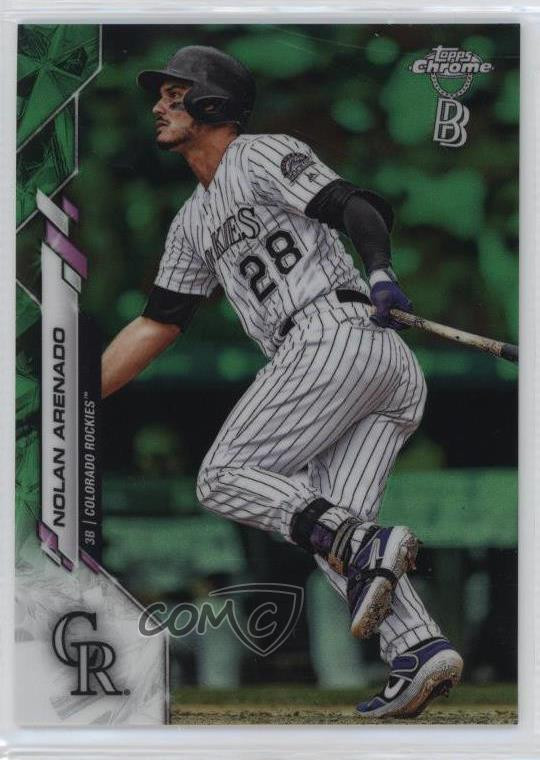 2020 Topps Chrome Ben Baller Edition Green Refractor /99 Nolan Arenado #174