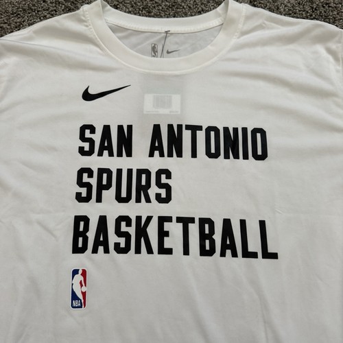 Nike NBA San Antonio Spurs Dry Fit Weiß Shooting Langarmshirt Herren Gr. XL - Bild 4 von 5
