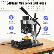 Mini Bench Drill Press Adjustable 7-Speed Por...