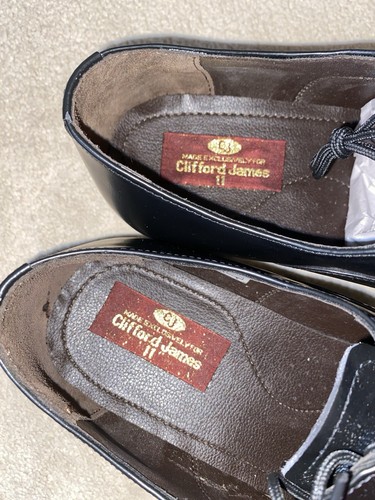 Herren-Schnürschuh Größe 11 UK schwarz Clifford James - Bild 4 von 9