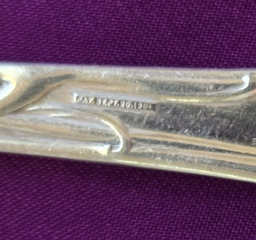 Set 5 "Modern Art" Reed & Barton Art Nouveau Silver 6 1/8" Salad Forks 1904 - Picture 5 of 7