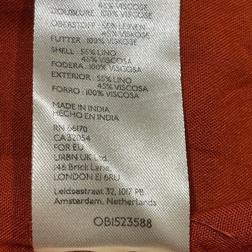Maxi Vestido Anthropologie Somerset Mezcla Lino Talla Gama - Imagen 7 de 7