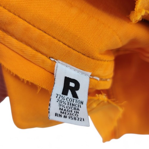 Rebel Wilson Denim Jacket 2X Plus Size Mustard Yellow Cropped Stretch NWT Look - Picture 4 of 4