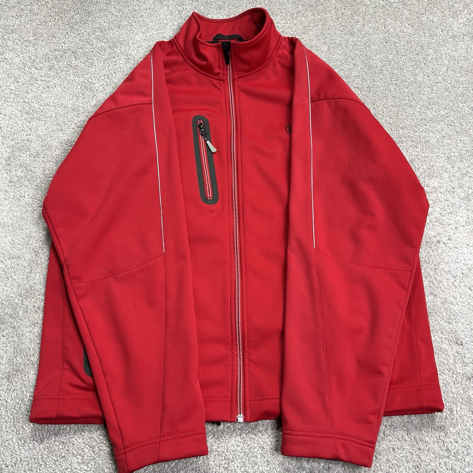 Zero Restriction Jacket Men Large Red SoftShell F… - image 4