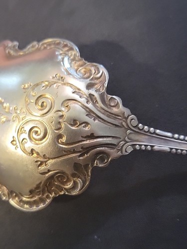 Cuchara para servir vintage WM ROGERS YORK 1900 plateada 9 pulgadas - Imagen 6 de 11