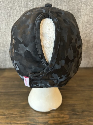 Cappello donna Ponyflo regolabile nero mimetico corsa golf tennis sottaceto palla berretto - Foto 3 di 6