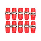 10Pcs Lot FC-FC/PC Fiber Optic Adapter Coupler Connector Female to Female RED E