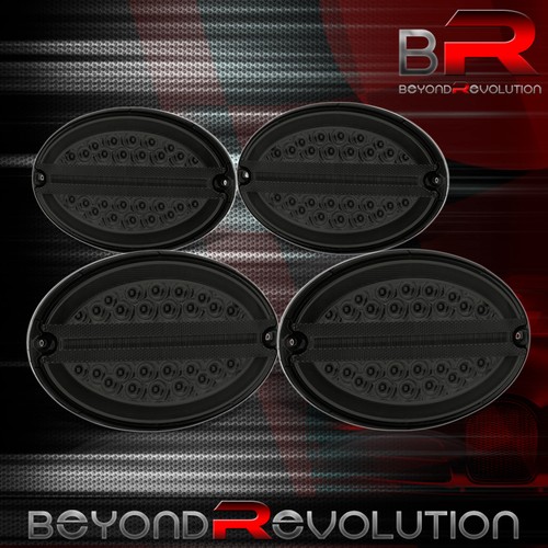 For 1997-2004 Corvette C5 LED Halo Tail Lights Turn Signal Brake Lamp Set Smoked - Bild 3 von 6