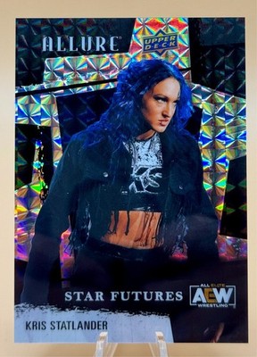 2022 UD ALLURE  AEW   White Diamond parallel #133  KRIS STATLANDER #'d 19/50
